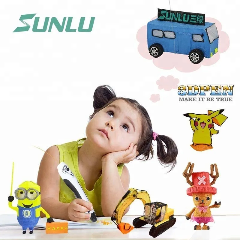 

Newest 3D Pen Transparent For Children Explore Creation SL-400 3D Printing With 100M PLA Filament Best Gift Set For Kids & Adult