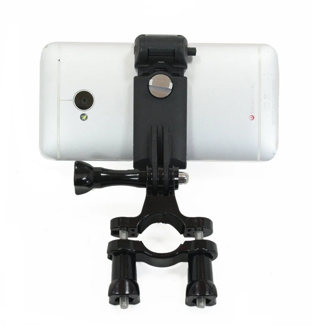 Pole Mounting Bracket with Locking Phone Clamp. Attach Phone to Pole or