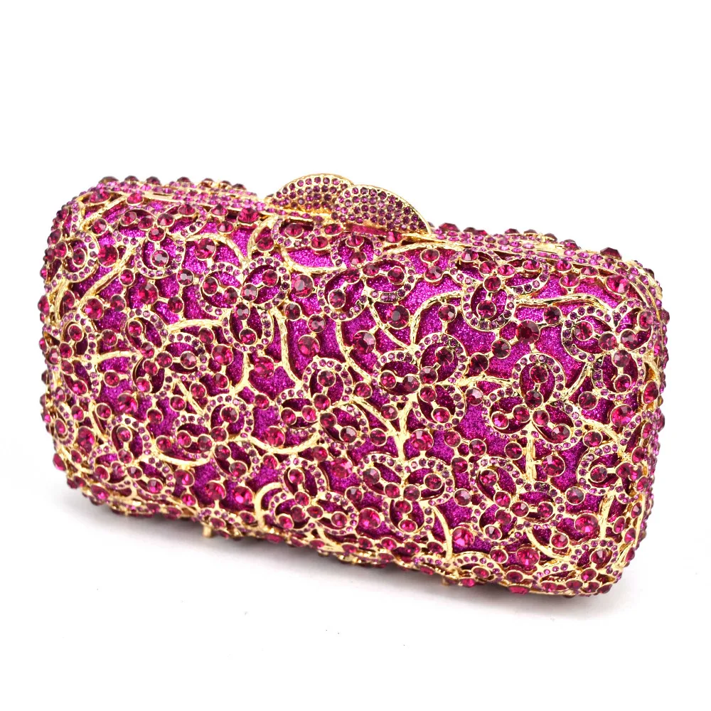 fuschia evening clutch