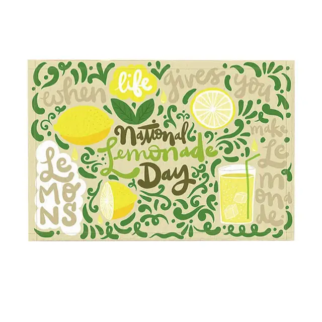 summer fruit floor mat
