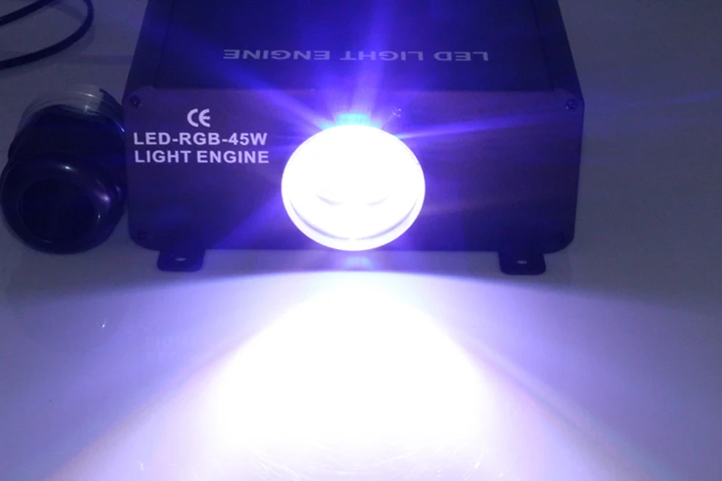 

45W 4key RF remote RGB Dynamic LED Fiber Optic Star Ceiling Light Kit 800pcs 1.0mm 5meters