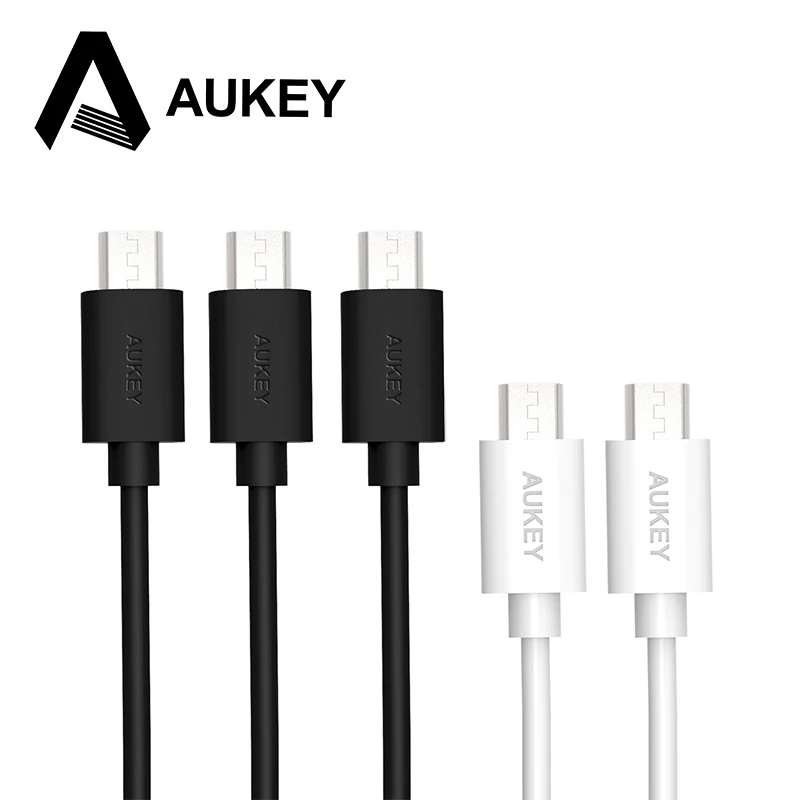AUKEY [5-Pack] Hi-speed Micro USB Cable Mobile Phone USB Charger Cable Data Sync Cable for Samsung HTC LG Android Tablet PC MP3