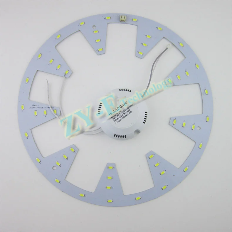 3 комплекта led pcb, потолочный светильник pcb+ Драйвер+ магнит, SMD 5730 чип алюминиевая пластина доска для led светильник и светильник ing 24 Вт 18 Вт 12 Вт