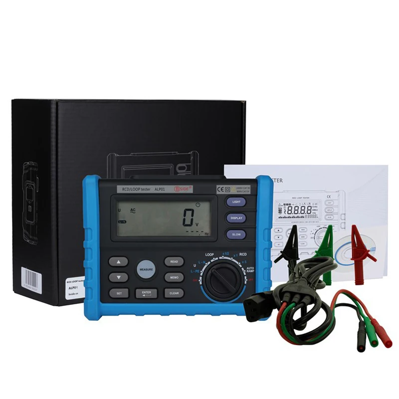 Bside ALP01 Professional LOOP/RCD Tester Trip out Time & Current Voltage Frequency Loop