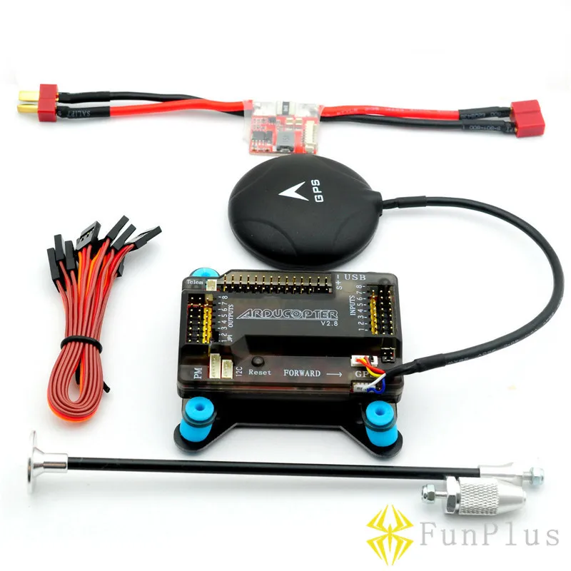 

APM 2.8 Flight Controller with Shock Absorber NEO 6M GPS /NEO M8N GPS 5V 3A Power Module T Plug Remote Controller FPV