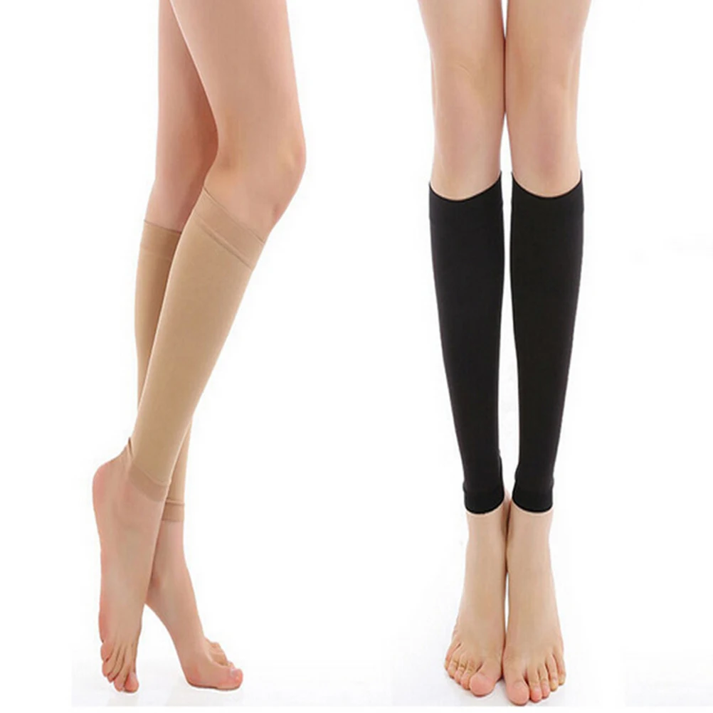 

1 Pair Women Men Medical Support Leg Shin Socks Varicose Veins Calf Sleeve Compression Brace Wrap leg Shaping Massager