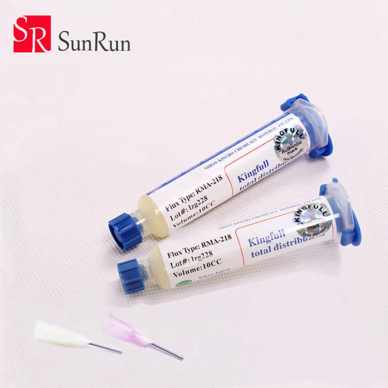 

2pcs RMA-218 10CC Solder Paste Flux For Soldering Assist With 2Pcs Needles