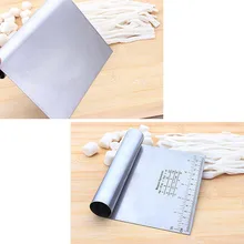 1 шт. из нержавеющей стали тесто для пиццы со скребком для выпечки кондитерских изделий скребок для помадной массы резак для торта кухонные аксессуары