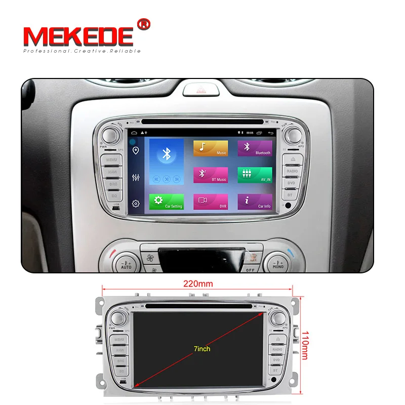 Clearance Car Multimedia player Android 9.1 GPS navigation audio 2 Din For FORD/Focus/Mondeo/S-MAX/C-MAX/Galaxy RAM 2G ram 32G rom Radio 2