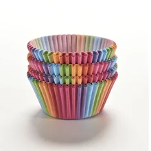 Разноцветная бумага шт. Красочные 100 торт Кекс Лайнер выпечки Маффин коробка чашка чехол поднос для вечеринок торт формочка, Инструменты для декорирования