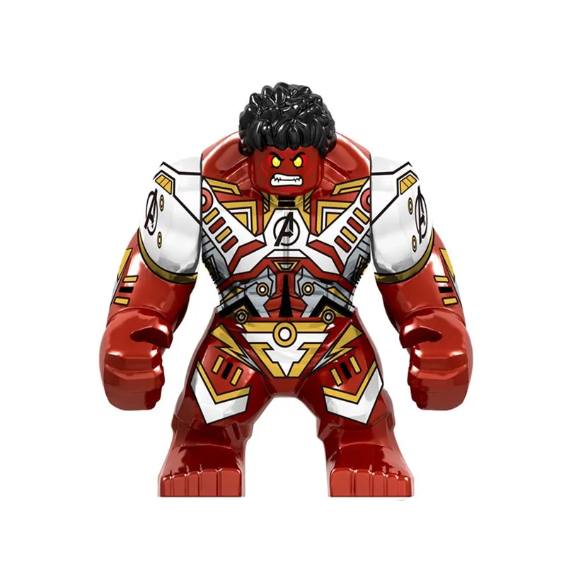 

Single Sale Building Blocks Avengers 4 Endgame Space Red Hulk Iron Man Thanos Korg Figures For Children Collection Toys D204