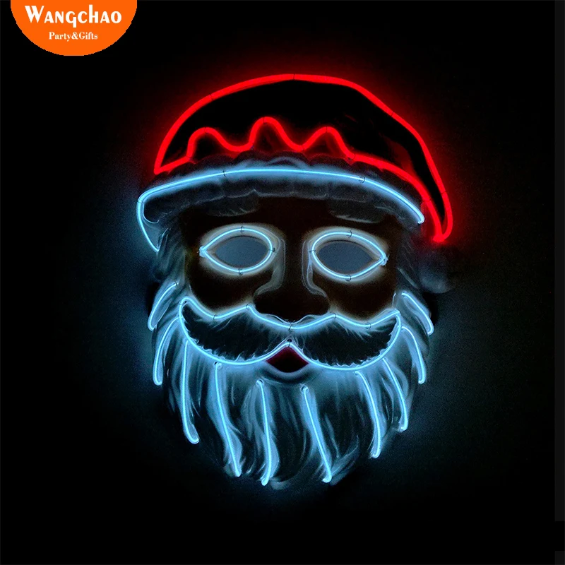 

Christamas Davidad Santa Claus LED Mask Light Up Ball Mask The Purge Election Year Great Festival Cosplay Costume Party Masks