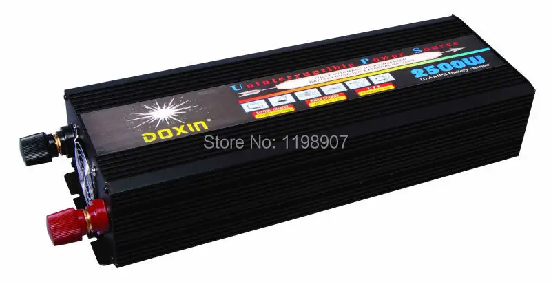 

3 Years Warranty Professioanl 2500W Inverter 12V DC to 220V AC UPS Modified Inverter With Charger 15A Fast Shipping
