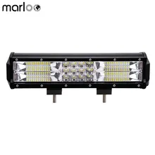 Marloo Triplo Row LEVOU Barra de Luz 12 “180 W 12 V 24 V Off-road Luzes de Condução de Nevoeiro Para Off Road ATV SUV Caminhão Do Carro Branco/âmbar Lâmpada
