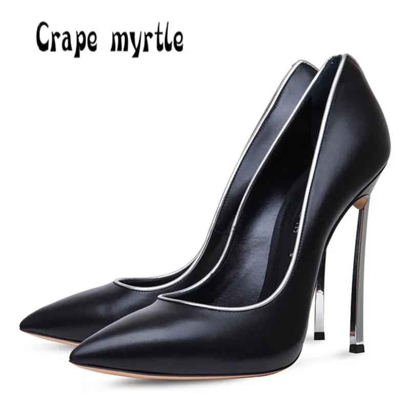 2018 Women pumps Plus size 34 43 Genuine leather ultra high heels Sexy