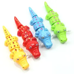 Для детей Пластик забавные крокодил Shaped Заводной ветер вечерние игрушки подарок Прямая поставка