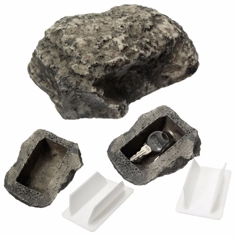 

Simulation Stone Hidden Money Secret Box Anti-lost Key Box Insurance Key Storage Box Safe Spare Key Rock Insurance Box