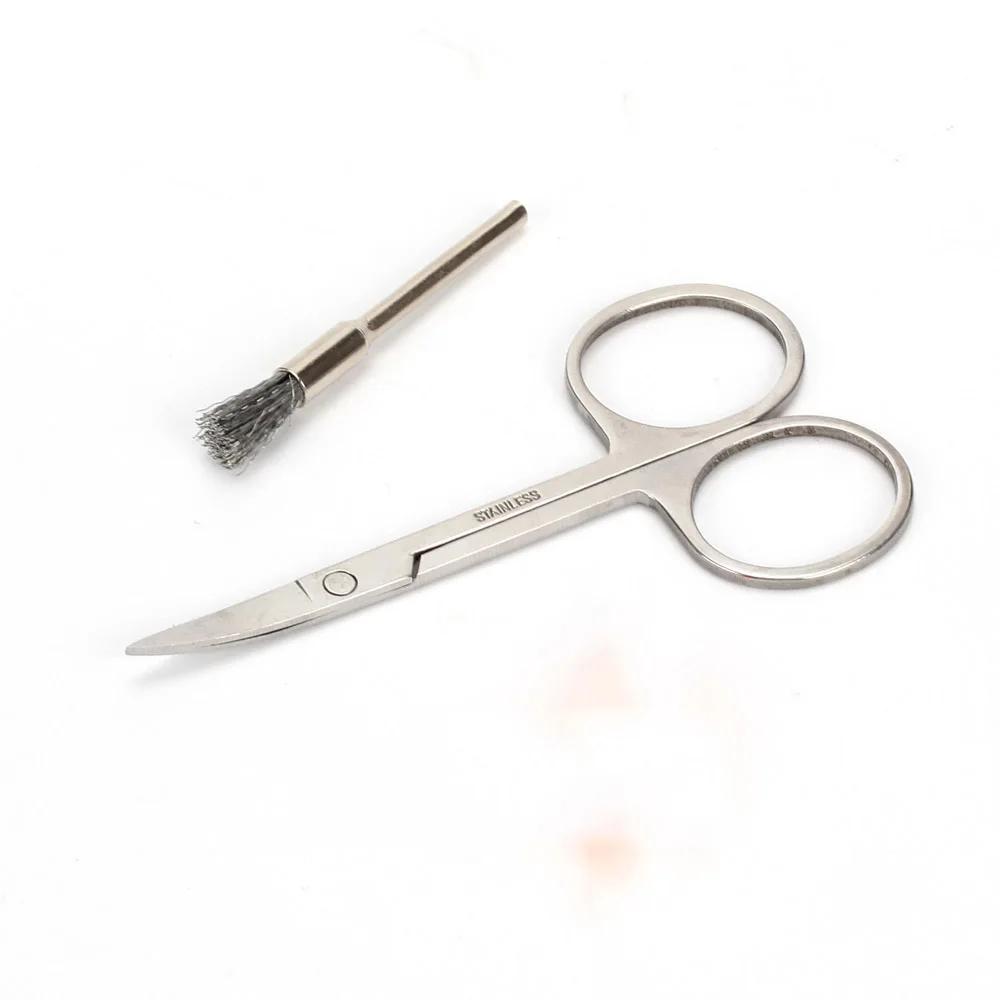 scissor and coil brush