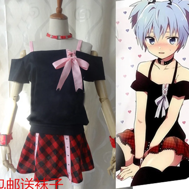 Класс убийц Ansatsu Kyoushitsu Shiota Nagisa костюм для косплея полный комплект |