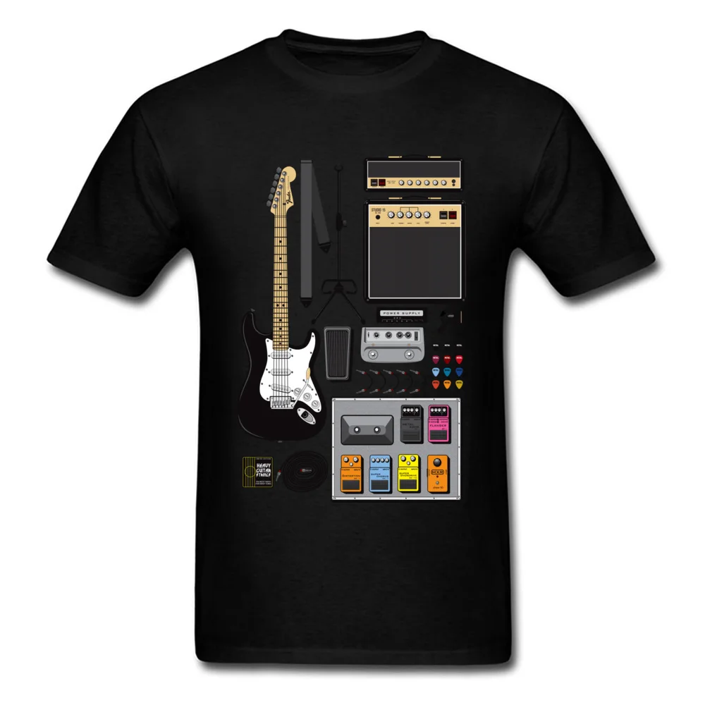 The Guitarist Pure Cotton Men's Short Sleeve Tops & Tees Custom Summer T-shirts Casual Clothing Shirt Latest O-Neck The Guitarist black