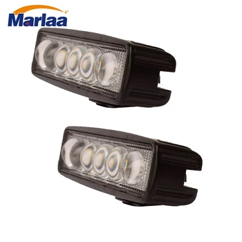 

18w Led Work Light 4D Led 4x4 Off Road Light Bar Pair 6 inch SUV Driving Headlight Spot Pods 2PCS