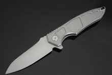 Trskt 2018 Flipper Folding Knife S35vn Steel Blade S35VN TC4 Handle Camping Hunting Survival Pocket Rescue Knives Outdoors Tool
