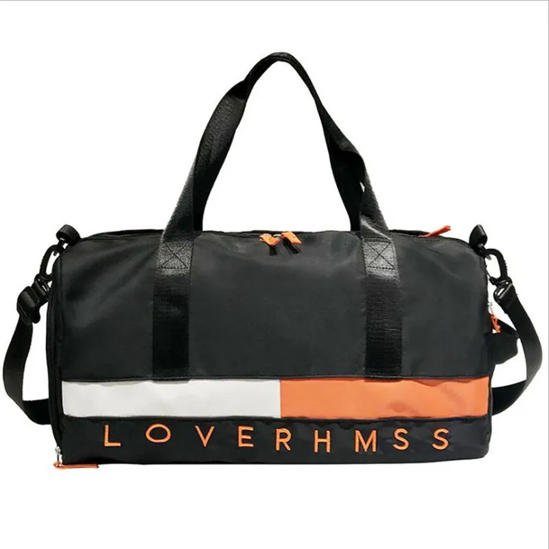 

IUX Outdoor Waterproof Nylon Sports Gym Bags Men Women Training Fitness Travel Handbag Yoga Mat Sport Bag with shoes Compartment