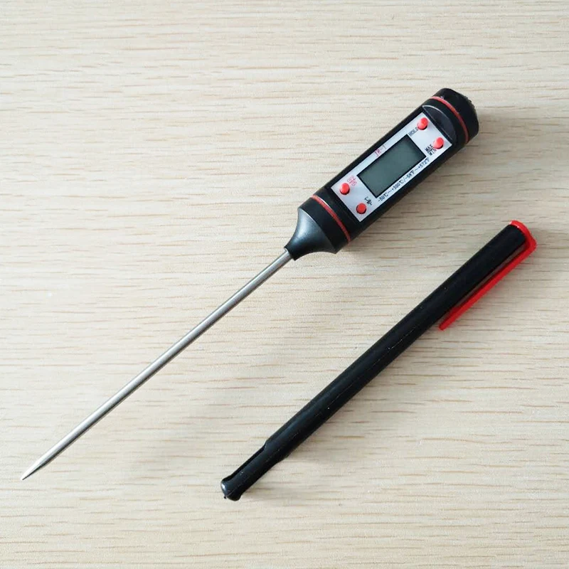 

Portable Digital Kitchen Thermometer BBQ Meat Water Oil Cooking Electronic Probe Food Oven Thermometer JR-1 With Tube