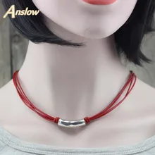 Anslow дизайн лучшие продажи дешевые Винтаж Ретро ручной работы DIY кожаный ошейник Neacklace LOW0009AN