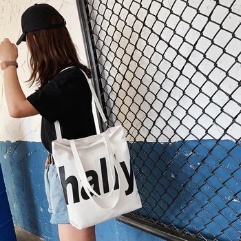

New Women's Fashion Casual Solid Color Canvas Famous Brand Shoulder Bag Large Capacity Handbag PU Leather Bags 2019 New#30