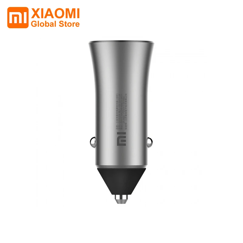 

Xiaomi Mi Car Charger 18w Fast Charge Version Dual USB Smart Output With LED Light Tips Brass Shell Charger