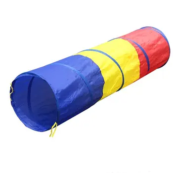 

1 Piece Portable Kids Tunnel Play Tent Foldable Toy Tent for Children Hide and Seek Game Colorful Indoor Outdoor Playing Ball P0