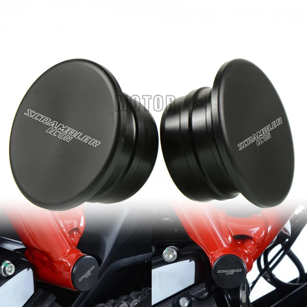 

For Ducati Scrambler Icon 2015-2017 2016 2 Piece Motorcycle Nylon Swingarm Hole Plugs Caps Cover Swing Arm Frame Plug Protection