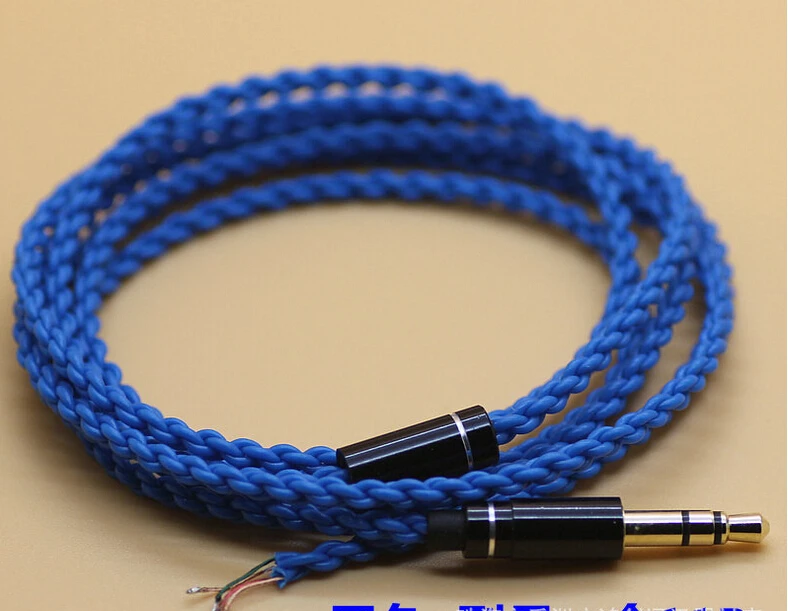 Buy 2pcs DIY ie800 headphone cable Single crystal