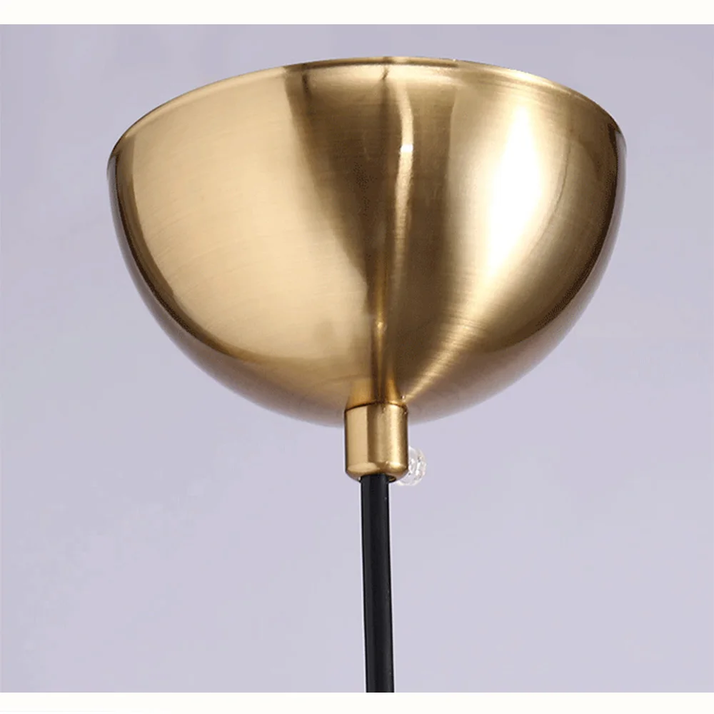 220 В 110 в современный скандинавский дизайн стеклянный шар золотой подвесной светильник для гостиной Лофт Декор кухня столовая спальня