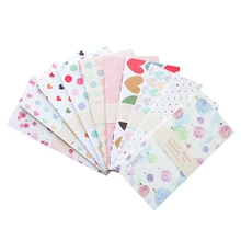 5 штук в партии кавайная одежда, с героями мультфильмов, милая Корейская Бумага конверт мини маленький ребенок подарок изготовленные вручную конверты для свадьбы с буквенным принтом Приглашения