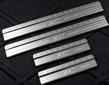 

door sill/scuff plate 304 stainless steel door sill exterior total 4pcs brand product for 2009-2017 VOLVO XC60 Car styling