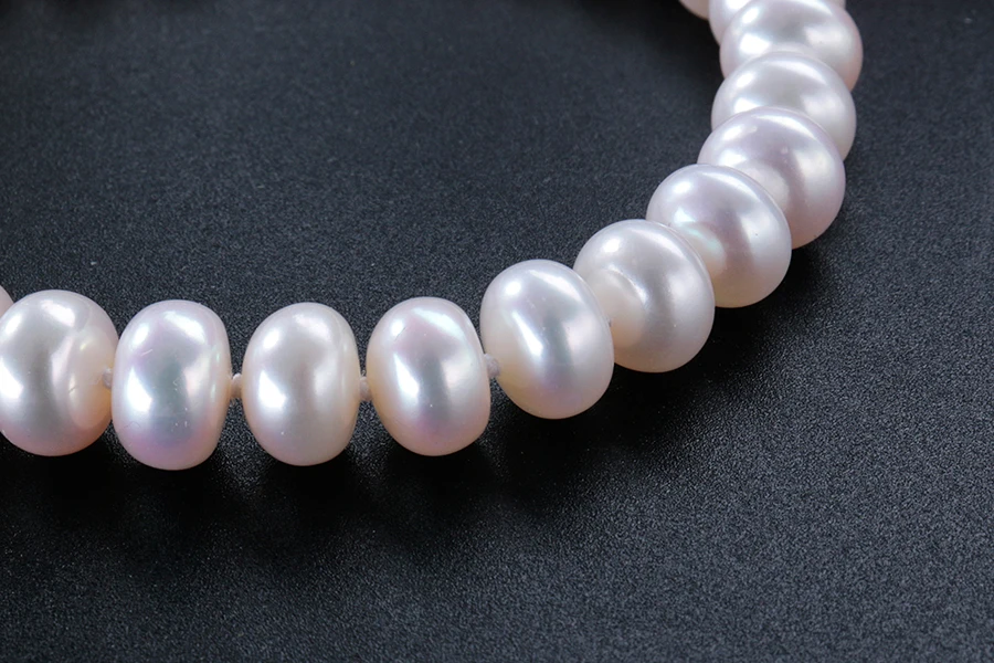 Классический натуральный пресноводный жемчуг ожерелье для женщин лучший подарок для матери белый/розовый/фиолетовый жемчуг