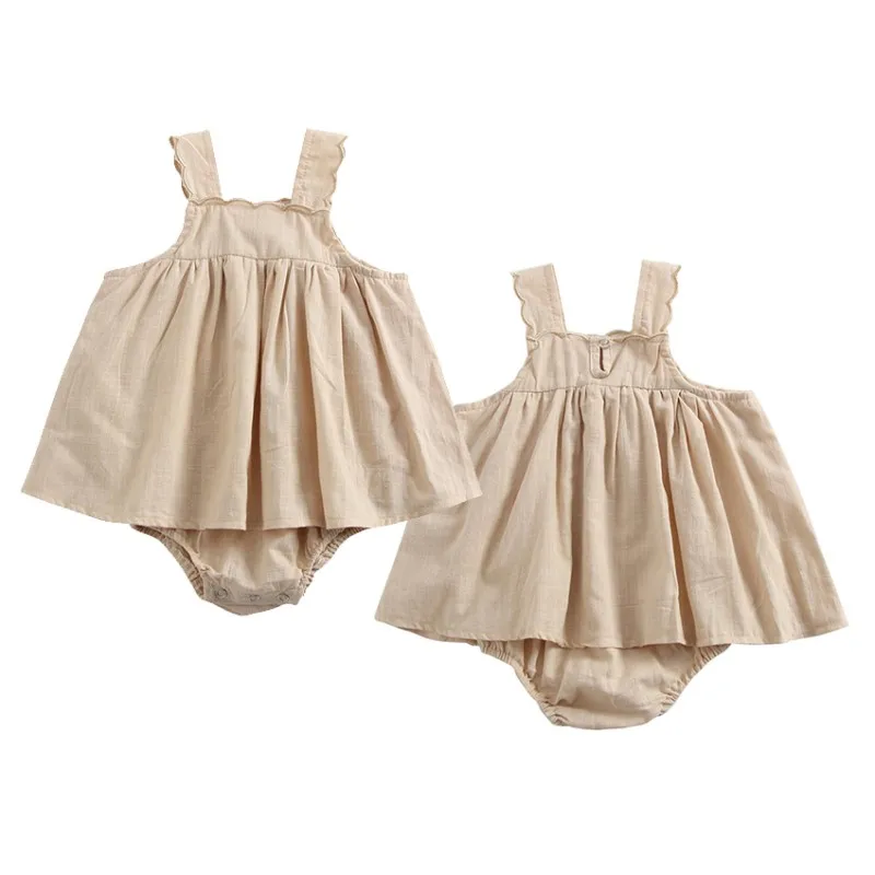 Summer Foreign Trade Baby Girl Dress Newborn Jumpsuit Dress Harness Bag Fart Children Clothing