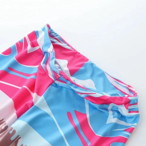 Women Colorful Printed Compression Running Tights Yoga Workout Pants