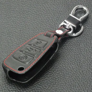 Keyforkess Car Styling 3BTN custodia portachiavi in pelle per Audi Sline A3 A4 A6 A6L A8 TT Q7 S6 portachiavi accessori Auto - Jingyuqin Car Styling 3BTN custodia portachiavi in pelle per Audi Sline A3 A4 A6 A6L