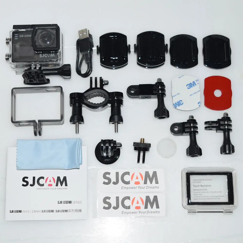 Оригинальный SJCAM SJ6 Legend сенсорный экран 4K мини камера с креплением на 360 °