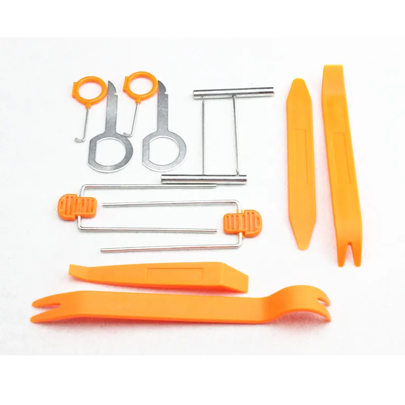 

12pcs Car Door Clip Panel Radio Removal Tool For Citroen C-Quatre C-Triomphe Picasso C1 C2 C3 C4 C4L C5 Elysee DS-series