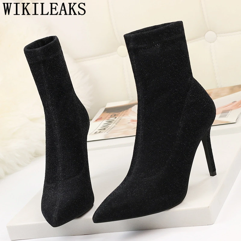 

glitter boots for women thigh high boots women ankle boots femme woman shoes luxury chaussures femme buty damskie botines mujer