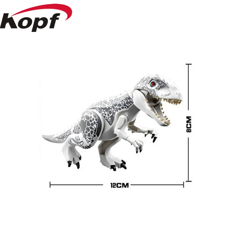 

Single Sale Jurrassic Figure Jurassic Dinosaur Tyrannosaurus Archaeopteryx Triceratop Building Blocks Children Toys Gift 77001-2