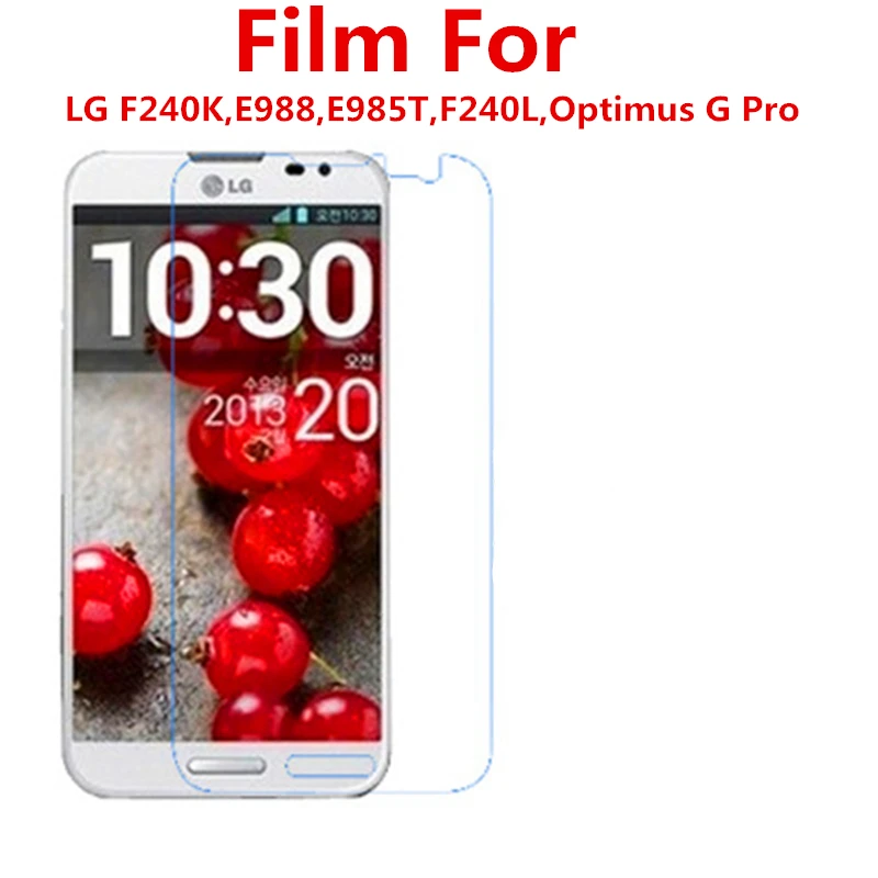 

5 Pcs Ultra Thin Clear HD LCD Screen Guard Protector Film With Cleaning Cloth Film For LG F240K,E988,E985T,F240L,Optimus G Pro.