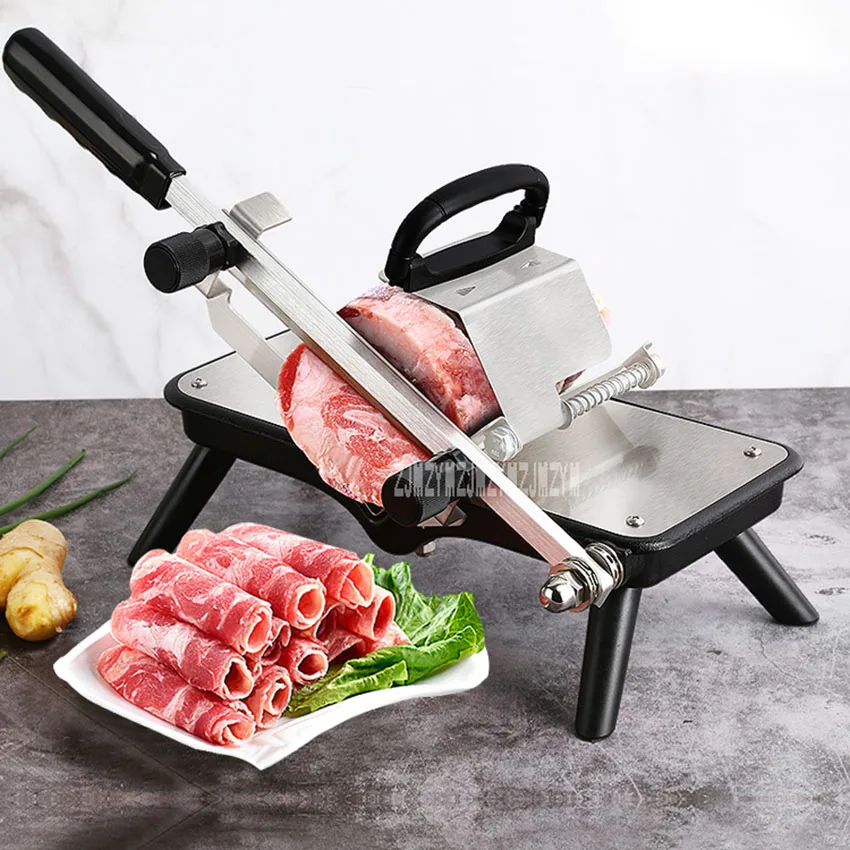 ST209 измельчитель мороженого мяса бытовой резак для мяса мясо Roll Slicer небольшой говядины рубанок ручная овощерезка Hot Pot Slicer