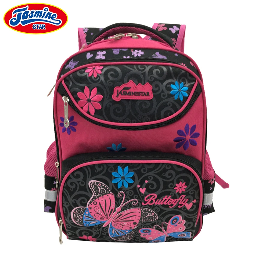 

JASMINESTAR Children School Bags Orthopedic Backpacks Satchel Kids Student Butterfly School Bags For Girls Mochila Escolar