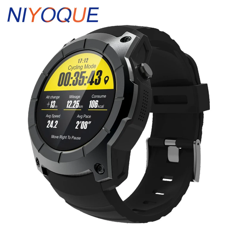 

NIYOQUE NY958 GPS Outdoor Sports Smart Watch IP66 Life Waterproof Heart Rate Monitor Altitude Meter Pressure Multi-sport Model
