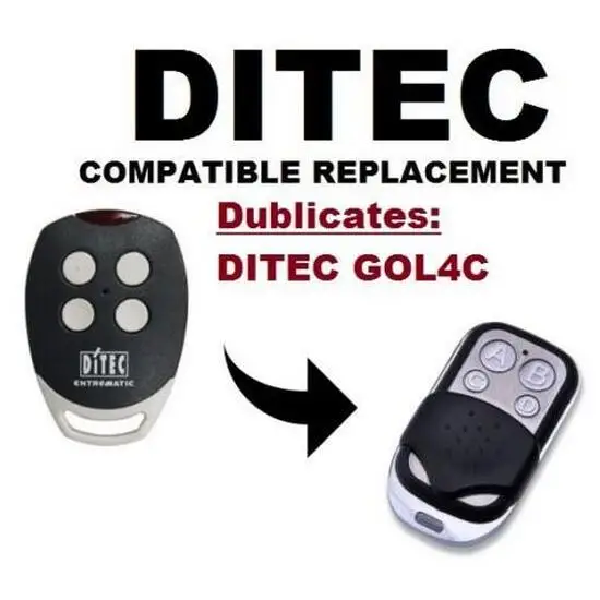 

5pcs DITEC GOL4C remote clone 433.92MHz fixed code key fob free shipping